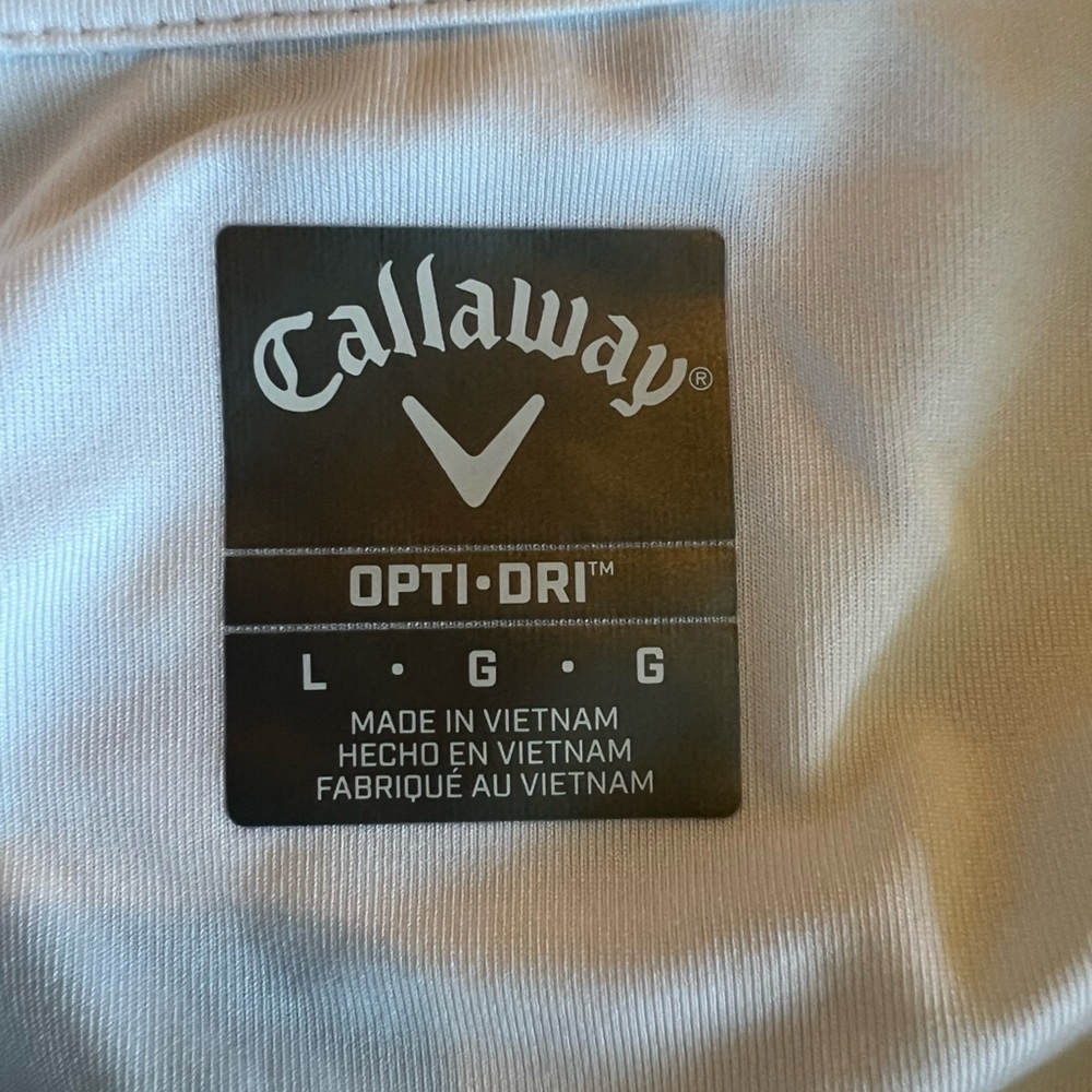 Callaway Opti-Dry Men's Green and Blue Patterned Polo Shirt, golf, casual, large - Picture 5 of 8